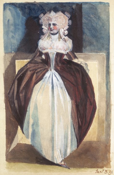 Woman in 17th century costume, 1791 by Johann Heinrich Füssli